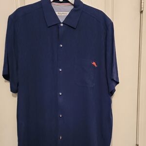 Tommy Bahama Men's Navy Blue DETROIT TIGERS Shirt